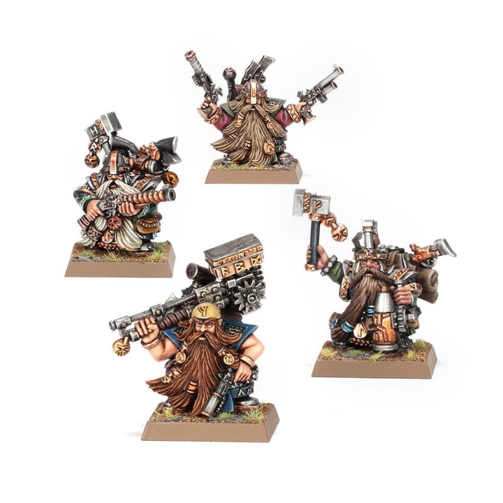 Warhammer Old World Game Expansion Dwarf Engineers Games Workshop 8 Piece Metal