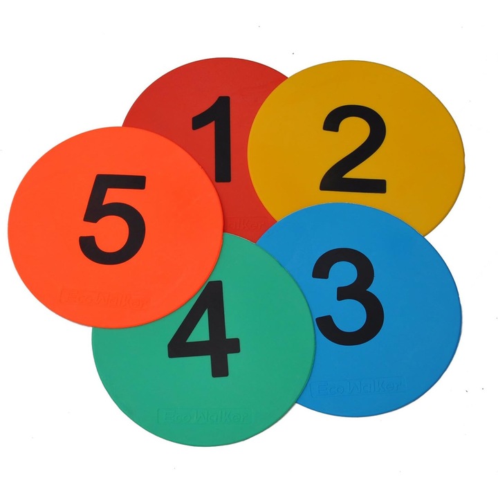 Marcaje numerotate pentru podea, AMRINUGL, 8 inch, set, culori vibrante
