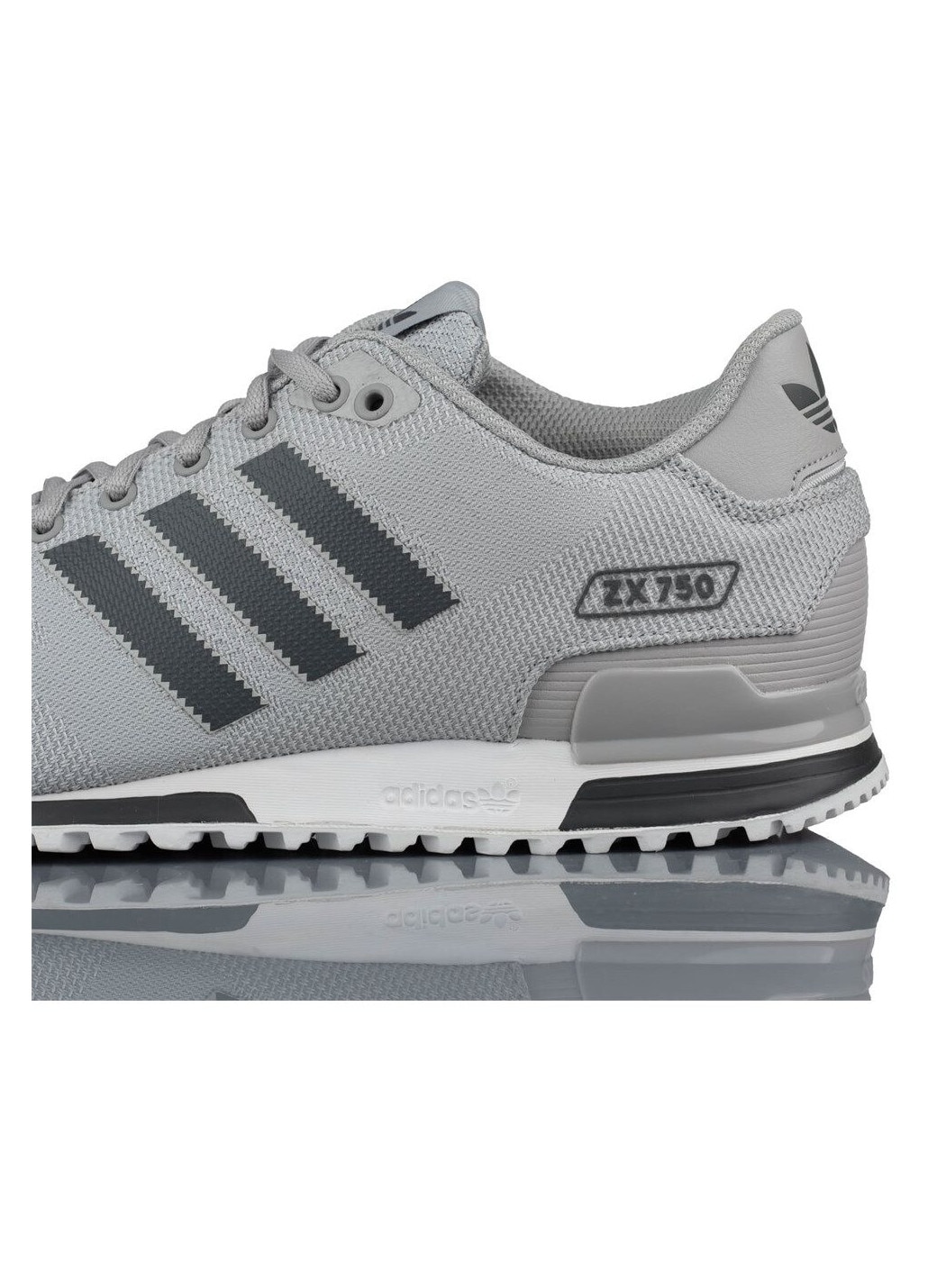 Pantofi sport barbati Adidas Zx 750, Sintetic, Gri, 43 1/3 EU