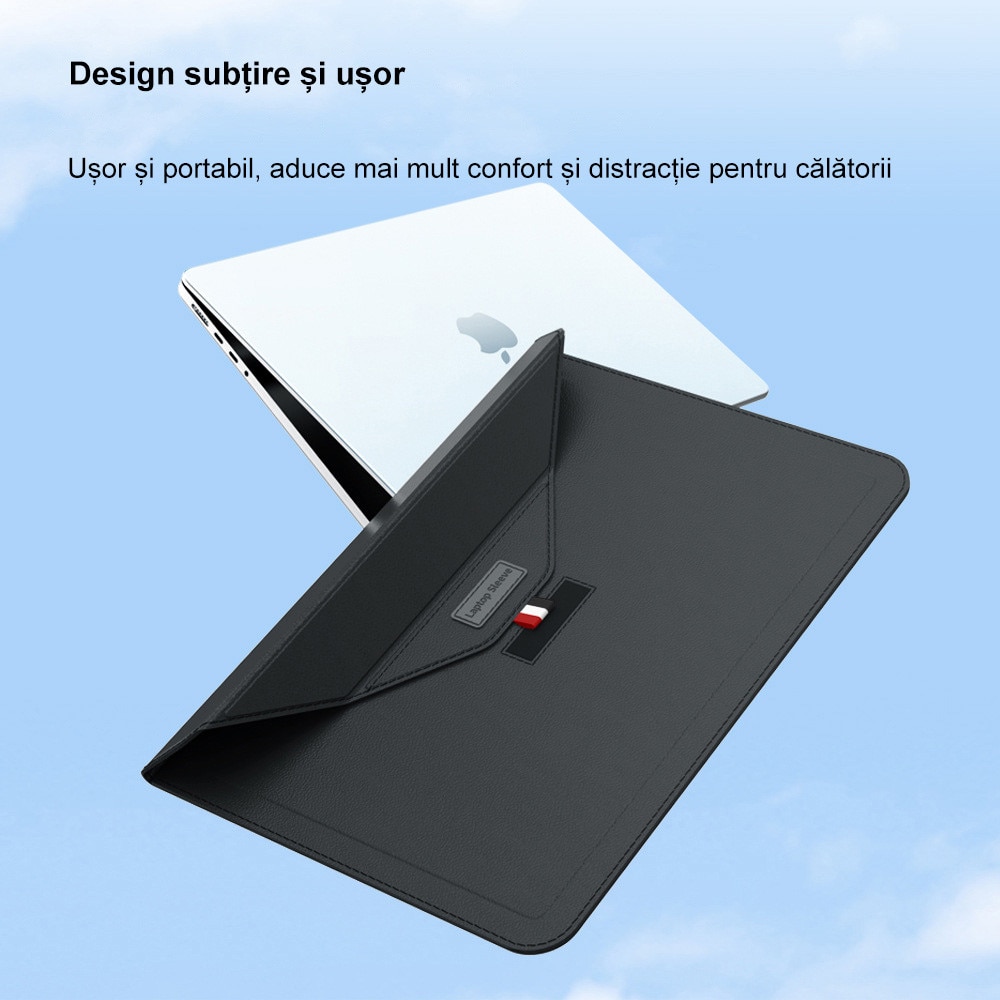Geanta Pentru Laptop, Verde, 13-14 inch, Pentru Macbook Air/Macbook Pro/Surface/Lenovo, cu Husa Pentru Accesorii, 355×252 mm, Impermeabila, Rezistenta la uzura, Portabila