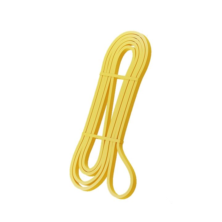 Banda de rezistenta, Terapie fizica, Cauciuc, Galben