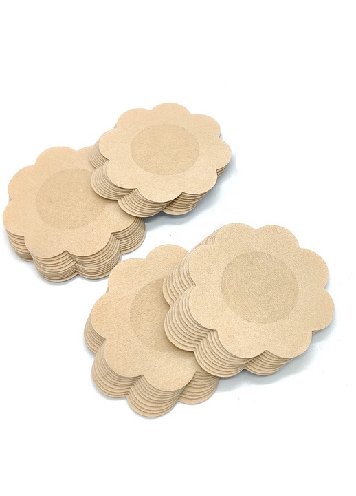Set 40 Bucati Acoperitori Mamelon, Autoadezivi, Invizibili sub Imbracaminte, Multicolor, 6cm