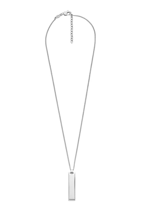 Fossil, Colier de otel inoxidabil elegant, Argintiu, 55 + 5 CM