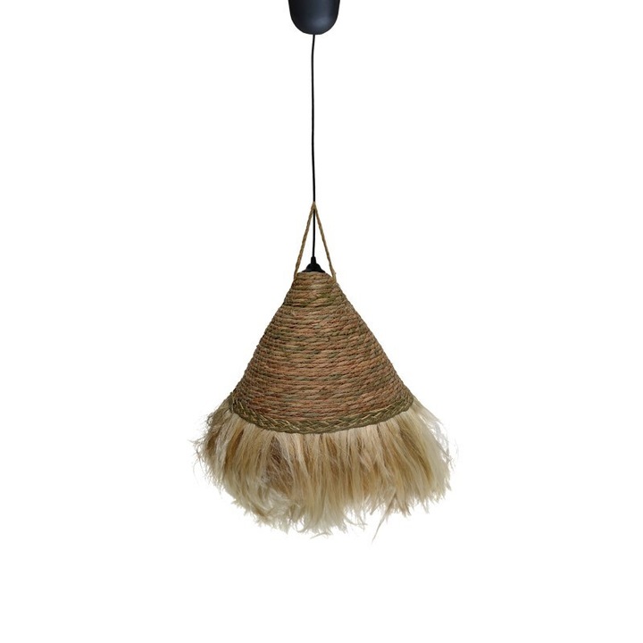 Лампа Puzzle-home Geole Inart, Ратан, D30x84 см