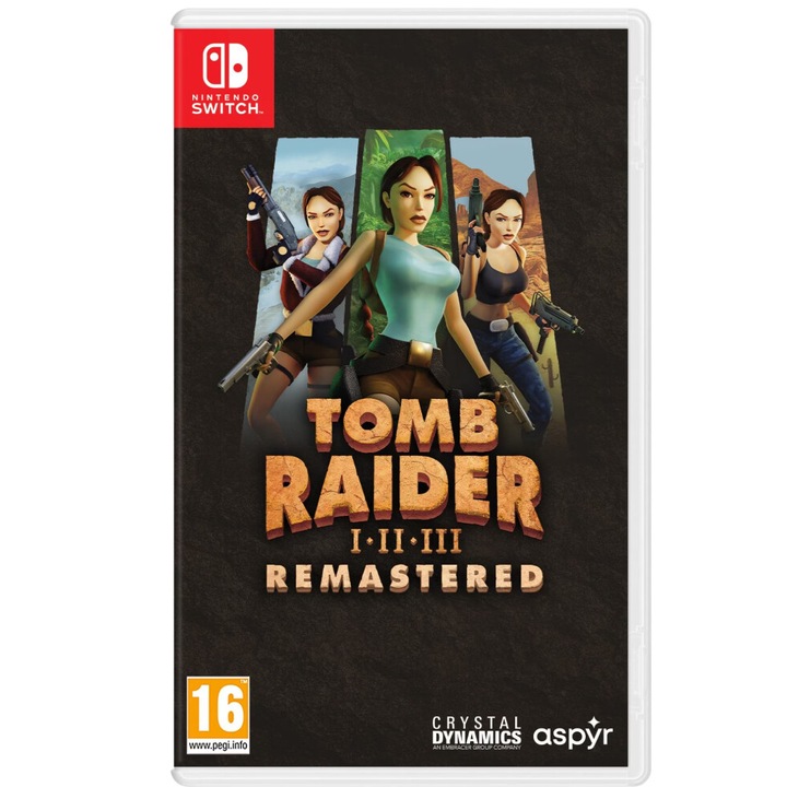 Игра ASPYR Tomb Raider I Ii & Iii Remastered, за Nintendo Switch