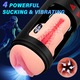 Masturbator masculin automat Fairykiss® Jucarii sexuale, poate intinde automat penisul, cu 4 moduri de aspirare, vibrare si impingere, display LED, impermeabil, negru
