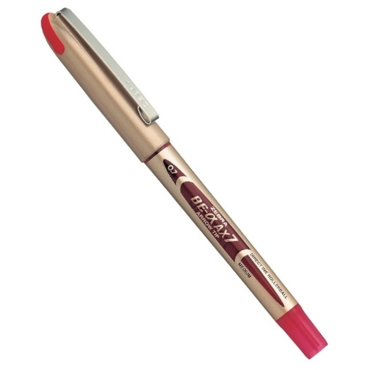 Roller cu cerneala Zebra AX-7, 0.7 mm, rosu