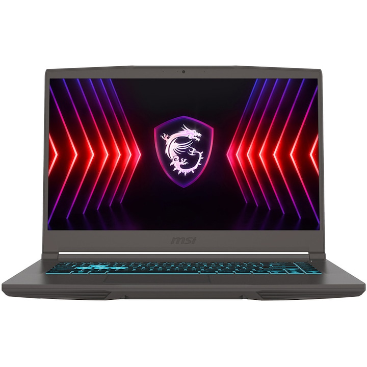 Gaming Laptop MSI Thin A15 B7VF-460XPL Processzor AMD Ryzen 5 7535HS 16M gyorsítótár, Akár 4.55 GHz, 15.6" FHD 144Hz, 16GB DDR5, 512GB SSD, GeForce RTX 4060 8GB, Szürke