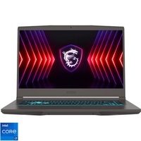 Laptop Gaming MSI Thin 15 B12UCX cu procesor Intel Core i7-12650H pana la 4.70GHz, 15.6'', IPS, Full HD, 144Hz, 16GB DDR4, 512GB SSD, NVIDIA GeForce RTX2050 4GB GDDR6, No OS, Gray Cosmos
