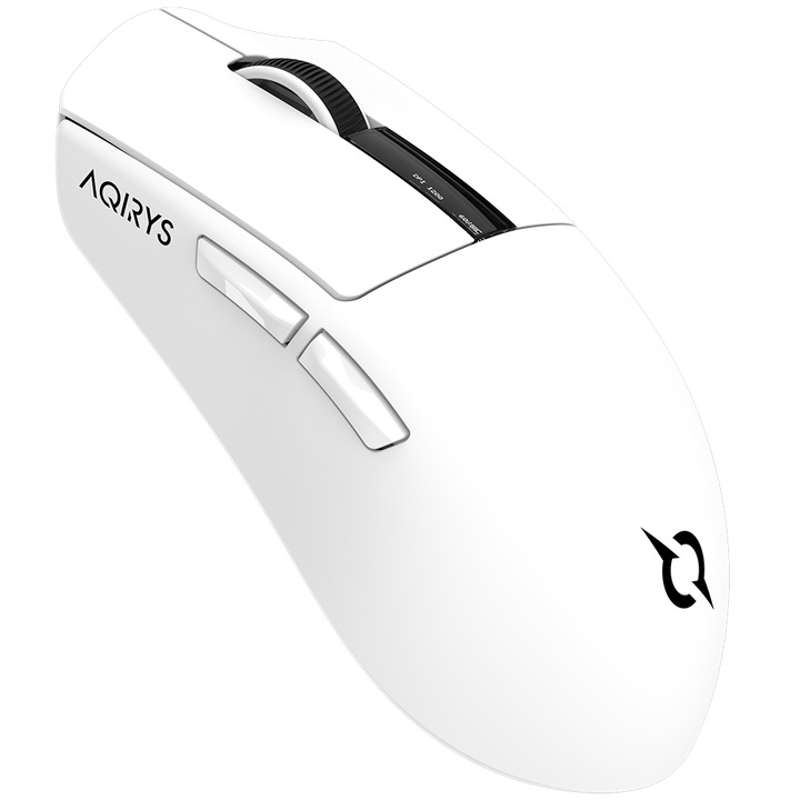 Mouse gaming Aqirys Zephyr, 26000 dpi, Bluetooth, RGB, Alb
