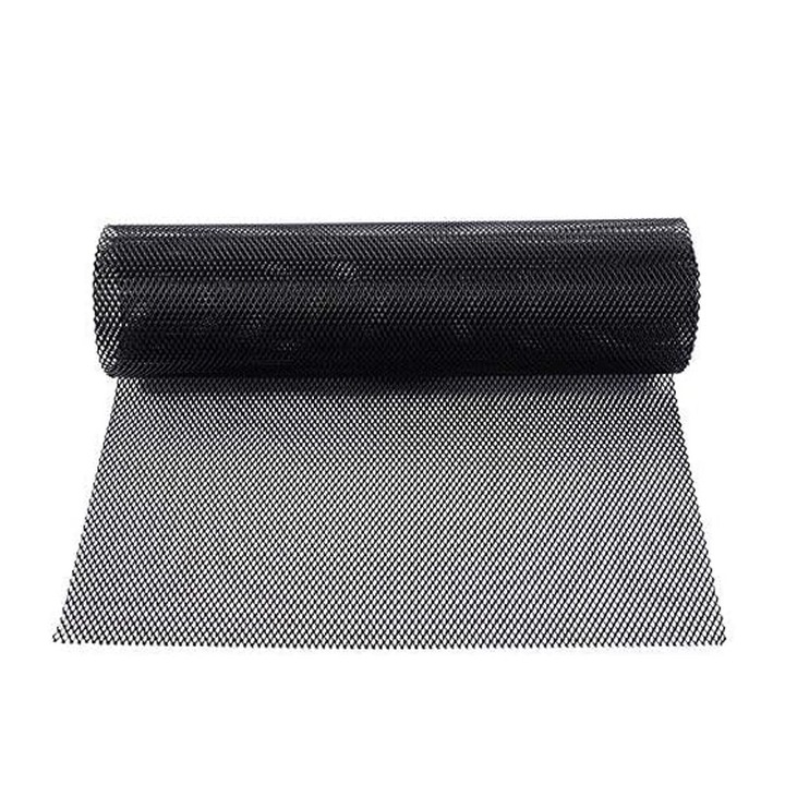 Универсална мрежа за автомобилна решетка, алуминий, 100x33см, черна
