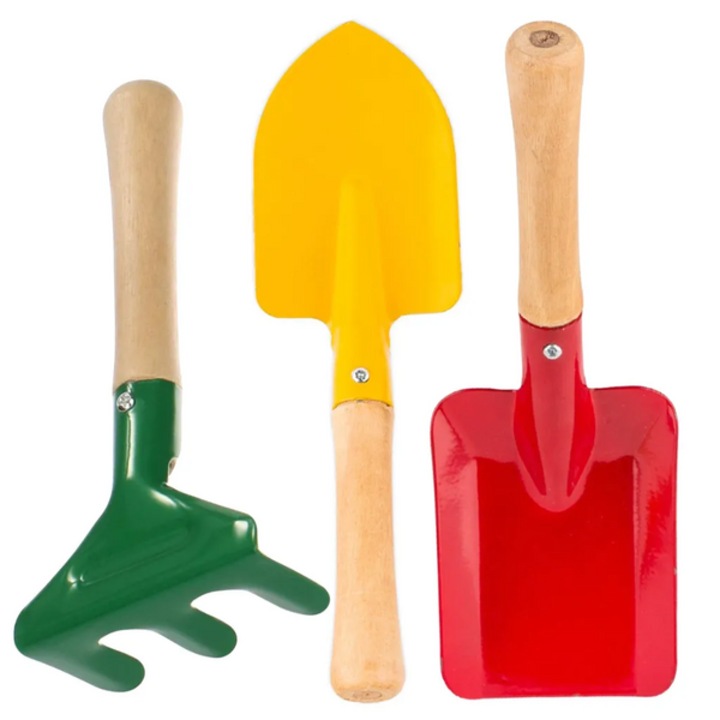 Set unelte de gradinarit pentru copii Verk Group, 3 piese, multicolor, 21x6cm