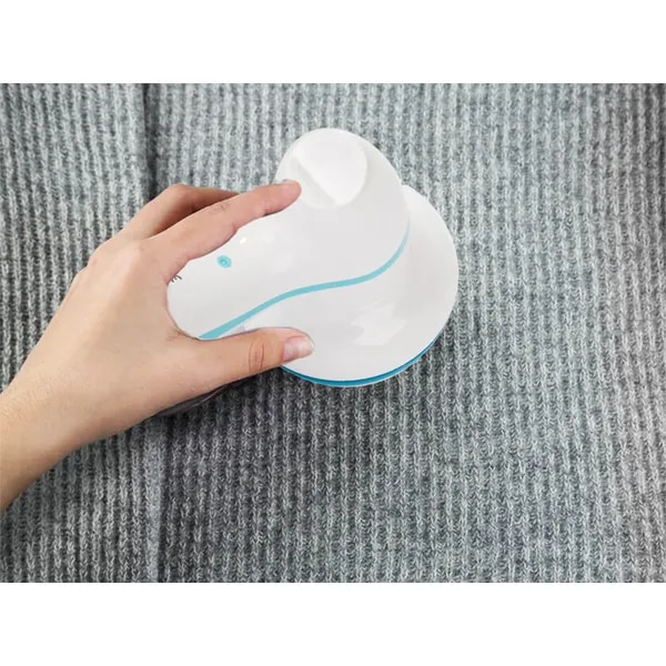 Aspirator scame de haine Verk Group, cu 3 lame, alimentare USB, roz, 22x11cm