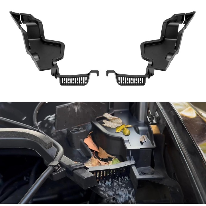 Cutie cu bariera de apa, pentru capota Tesla Model Y, 2 buc, Filtru de reziduuri, Anti infundare, Accesorii Model Y, pentru Model Y 2020-2024
