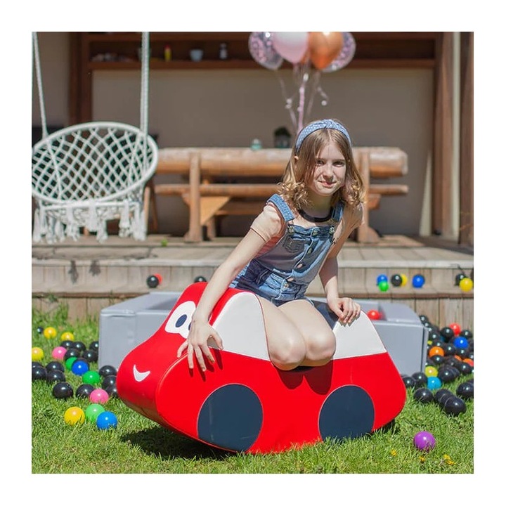 Детска кола, IGLU Soft Play, Ride on the RED car, чрез бутане, червена