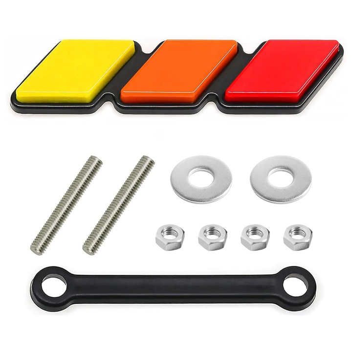 Decor grila masinii, emblema pentru grila tricolora, pentru Tacoma 4Runner Tundra Sequoia Rav4 Highlander