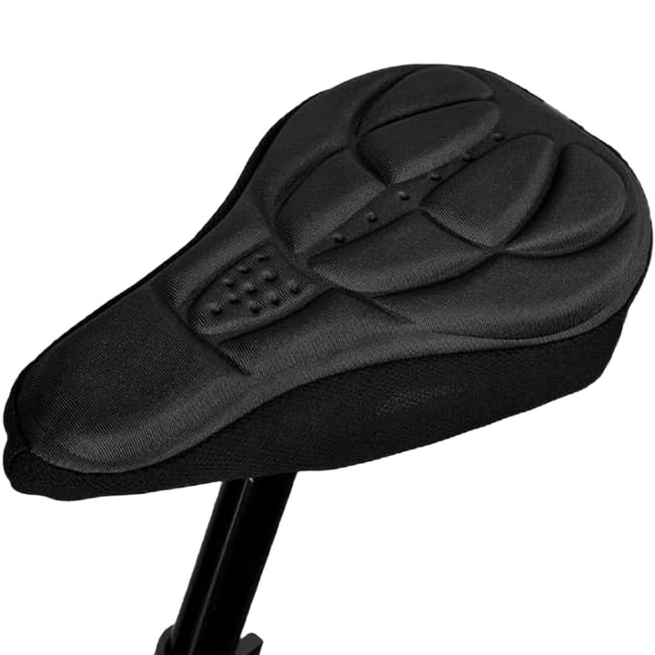 Puha gél huzat kerékpárüléshez, univerzális, 27 x 16 x 1,5 cm, fekete