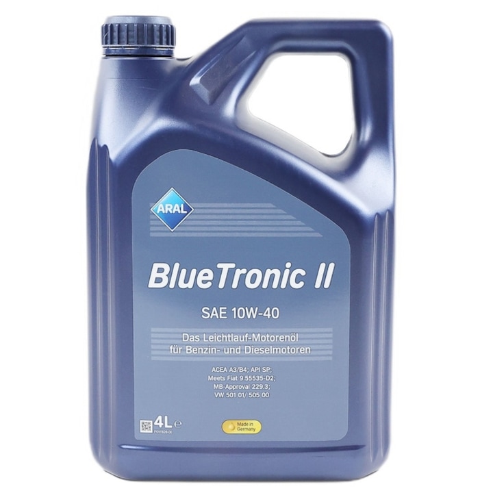 Ulei motor auto Aral Blue Tronic II, 10W-40, 4 L, sintetic
