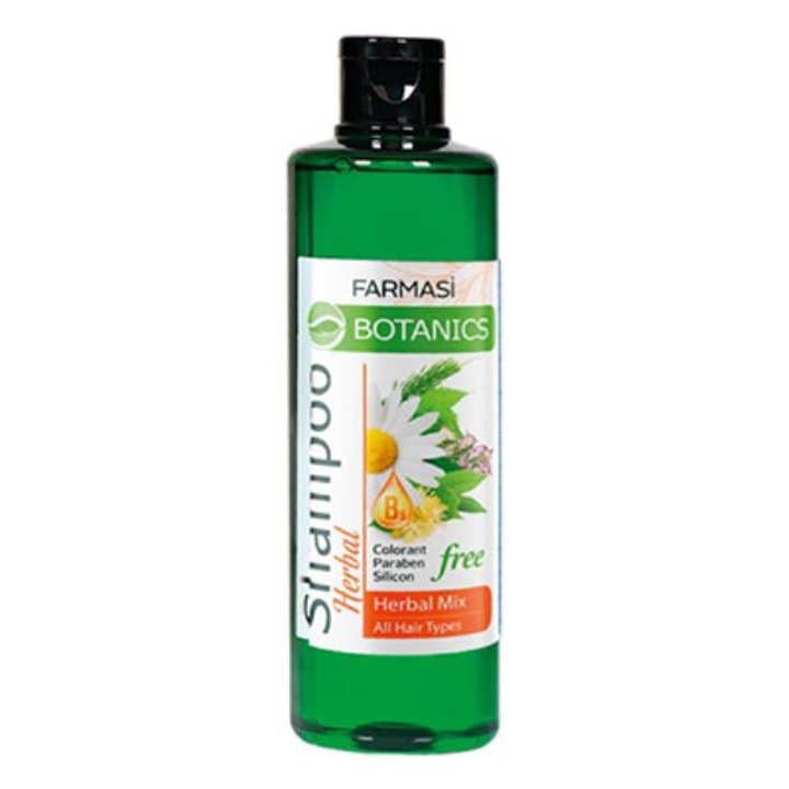 Hajsampon, Farmasi, Herbal Botanics, 500 ml, gyógynövény keverék, 100% vegán formula