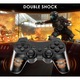 Set 2 Controller wireless DUALSHOCK, pentru PlayStation 3, HJS-77, vibratii intense, Negru, HAPPY JOKER®