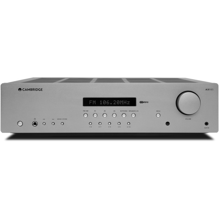Cambridge Audio AXR85 sztereó vevő, 2 x 85 W, Bluetooth, FM rádió, szürke