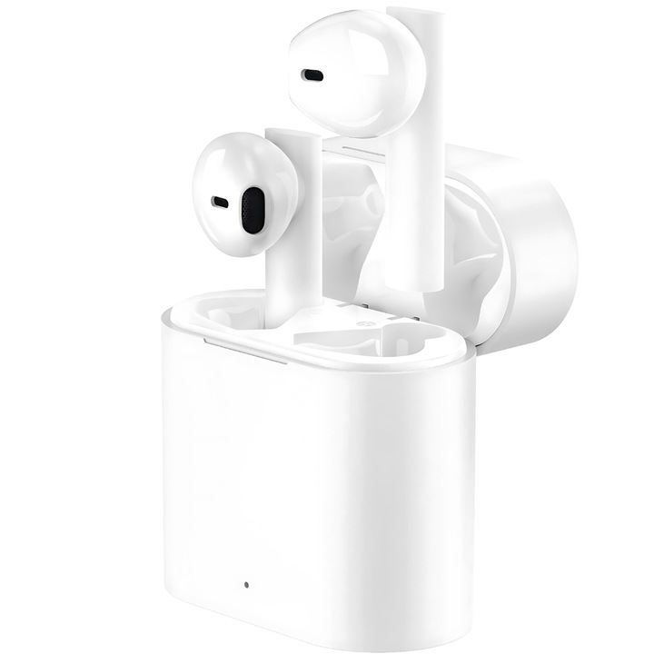 Vezeték nélküli fülhallgató SDEPOT, IPX4, Bluetooth 5.0, Voice Assistant, Hi-Fi, FEHÉR