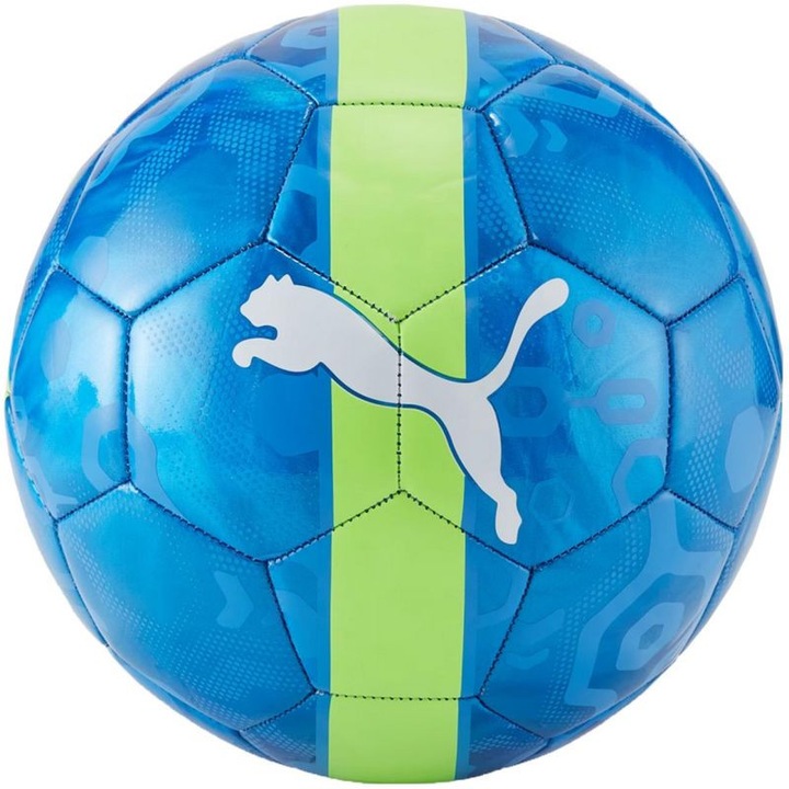 Minge fotbal Puma CUP Ultra, 32 panele, albastru/verde, marimea 3