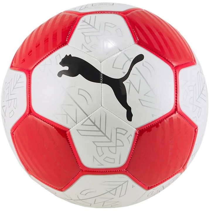 Minge fotbal Puma Prestige, alb-rosu, termoplastica