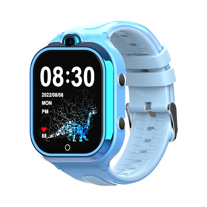 Детски Смарт часовник NUBI D2, Android 8.1, 4G, GPS+LBS+Wi-Fi Tracking, IPS Дисплей 1.85", 240*280, Камера, Видео разговор, Измерва крачки, Син