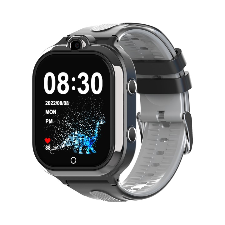 Детски Смарт часовник NUBI D2, Android, 4G, GPS+LBS+Wi-Fi Tracking, IPS Дисплей 1.85", 240*280, Камера, Видео разговор, Измерва крачки, Черен / Сив / Бял