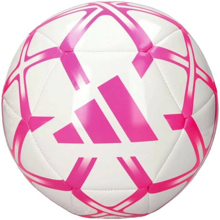 Minge fotbal, Adidas Starlancer Club, sintetic, alb/roz, marimea 3