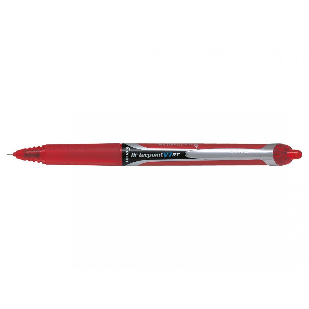 Roller Pilot Hi-tecpoint retractabil 0.7mm, rosu