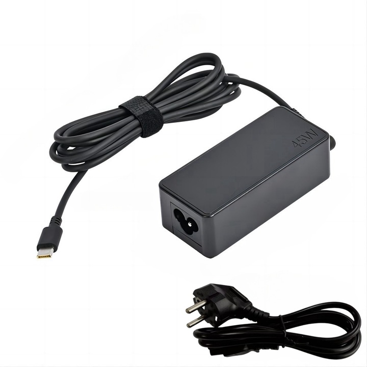 Incarcator laptop USB-C 45W Dgkeyh, compatibil Lenovo/Dell/Asus/Acer, 92x40x28mm, cablu 1800mm