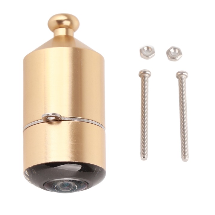 Camera subacvatica pentru pescuit Bizaical, 720x480pixeli, unghi larg 195°, material aluminiu, alimentare 5V-28V