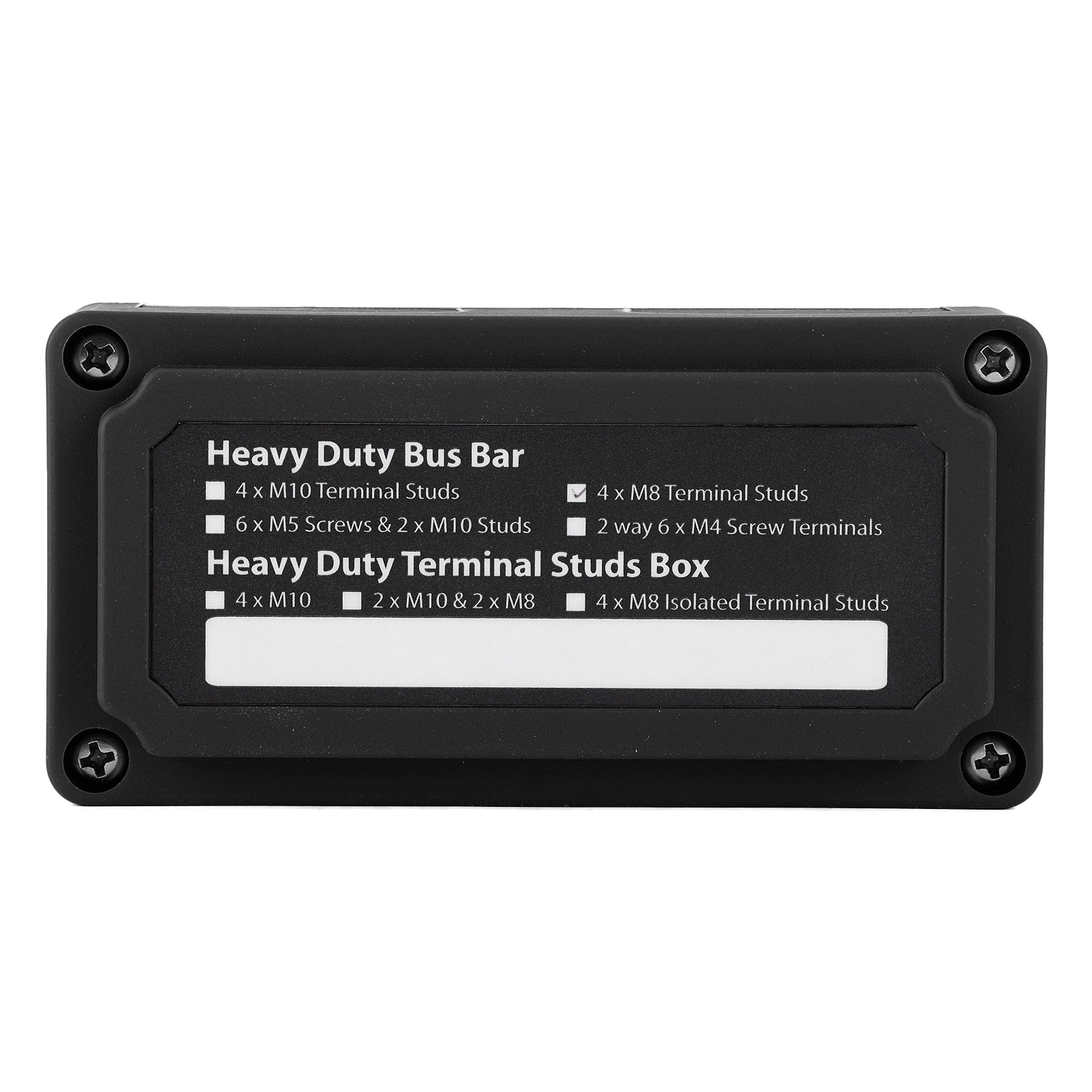 Tiardey Zwarte 300A Bus Bar Box Heavy-Duty Module Ontwerp Stroomverdeelblok met 4X M8 Studs Terminal Accu Aansluitblok 12V - 48V DC voor Marine Auto Zonne-energie Tiardey Zwarte 300A Bus Bar Box Heavy-Duty Module Ontwerp Stroomverdeelblok met 4X M8 Studs Terminal Accu Aansluitblok 12V - 48V DC voor Marine Auto Zonne-energie
