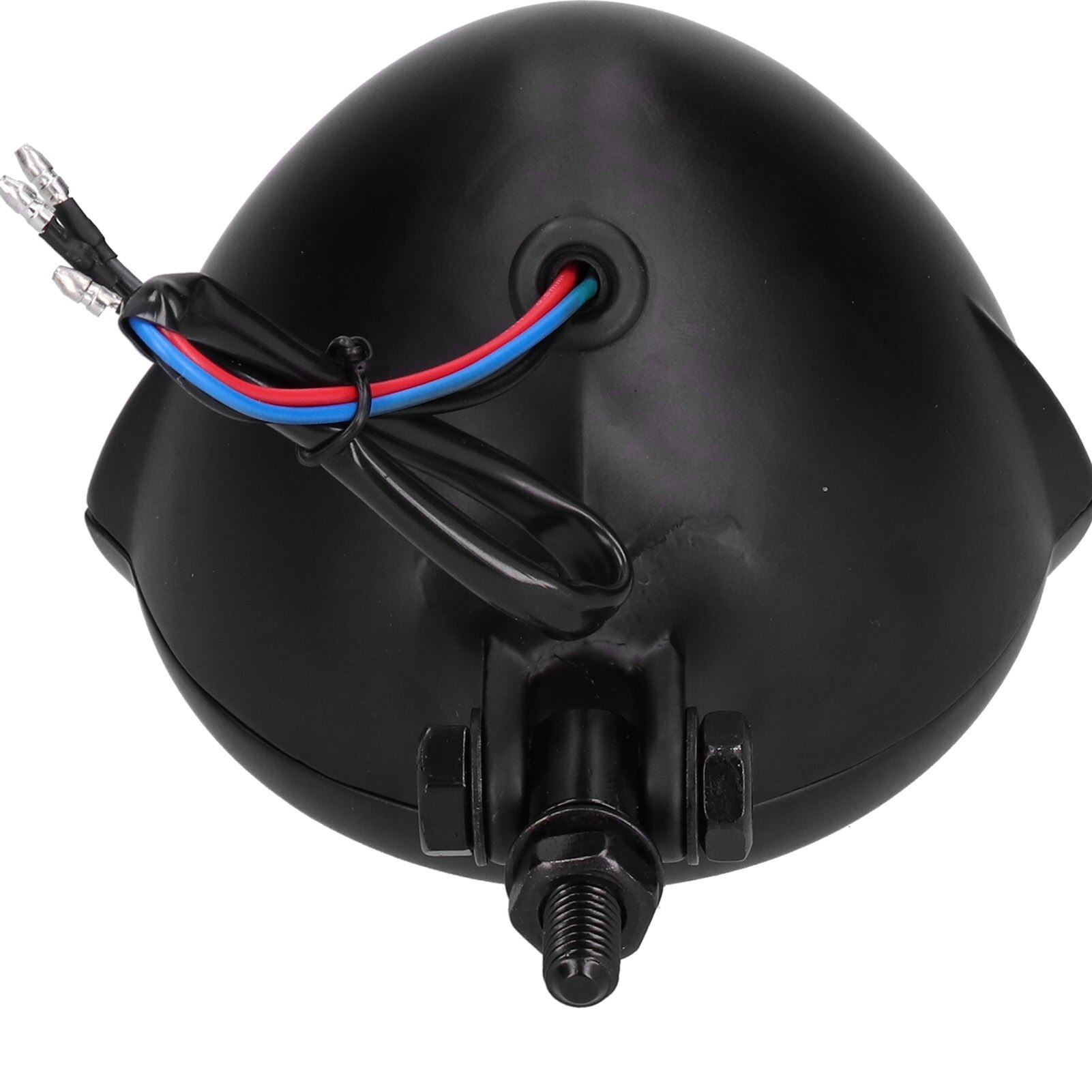 Far motocicleta vintage rotund cu lentila galbena, 12V 35W, cu