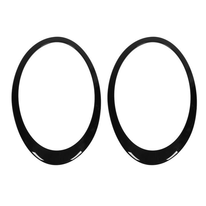 Bal-jobb fényszóró díszgyűrűk Clubman F54 2014-2019-hez, fényes fekete, szett