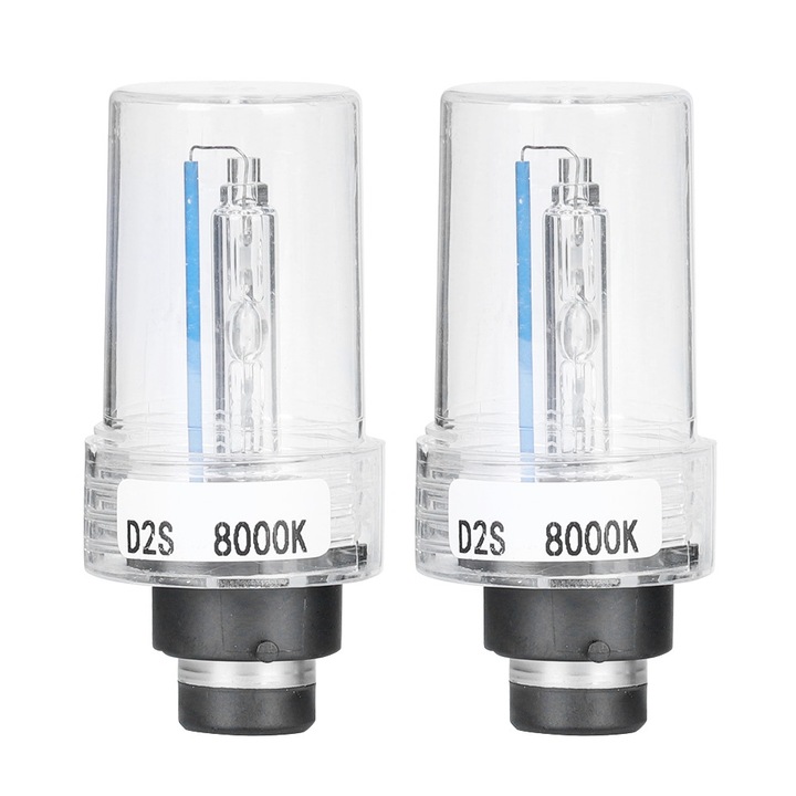 Комплект 2 Xenon фарове D2S 8000K 12V 35W IP68, синя светлина, водоустойчиви