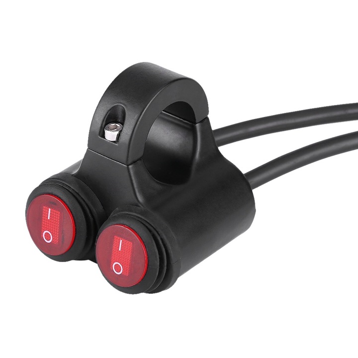 Двоен ключ за мотор 22мм с управление на фарове и мигачи водоустойчив лесен за монтаж