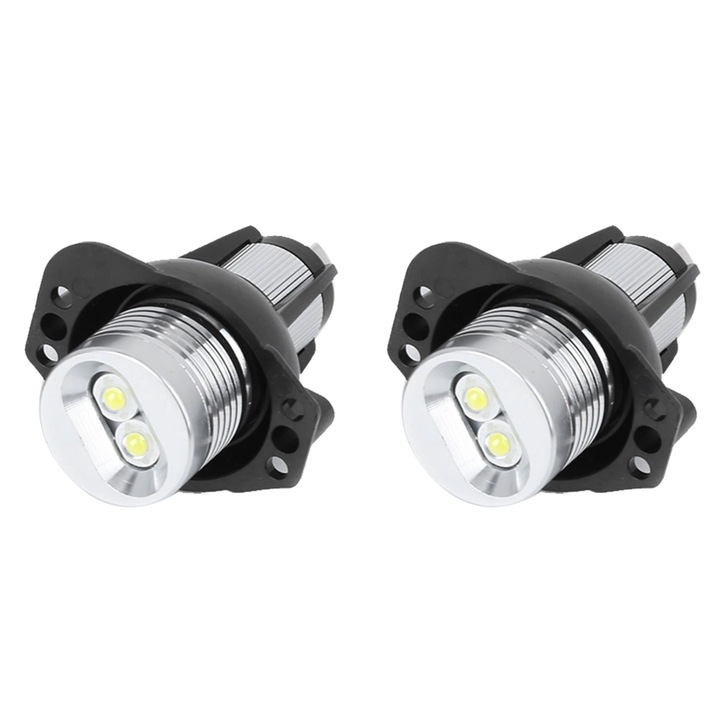 Комплект от 2 LED Angel Eyes 12W, висока яркост, защита от прегряване, за Серия 3 E90 E91