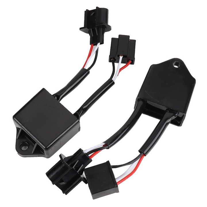 LED адаптер, Mmgoqqt, против смущения, Plug-and-Play, за H13-H4 автомобилни LED крушки, черен