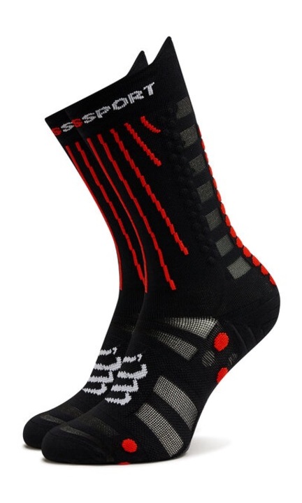 Sosete inalte unisex, CompresSport, 303733, Elastan/Poliamida, Negru, 35-38 EU