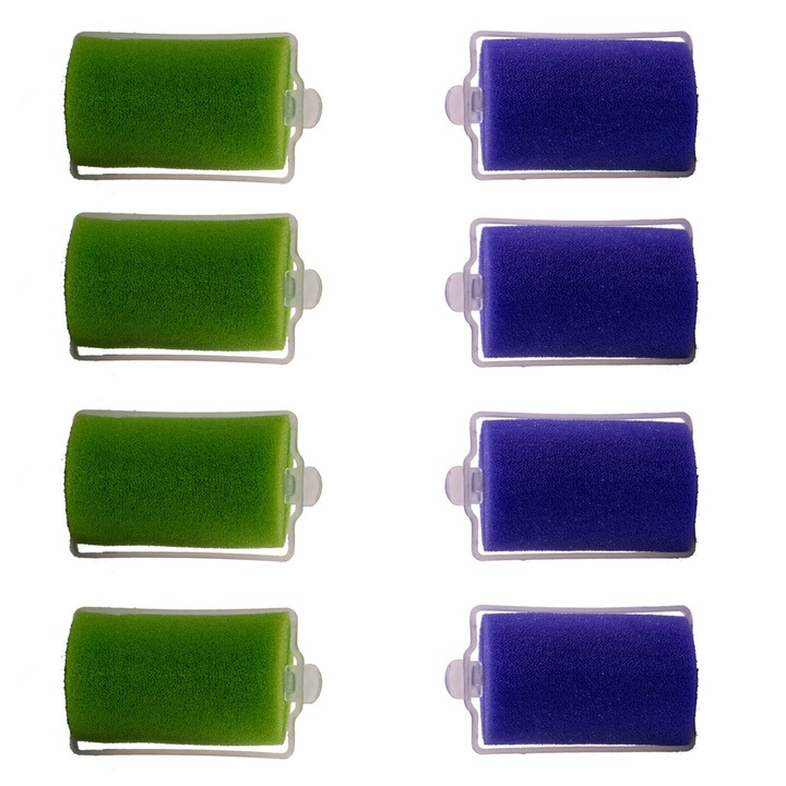 8 db szivacsos hajcsavaró készlet Shopiens® fürtökhöz, 3 cm