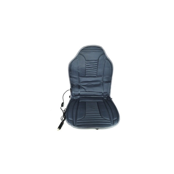 Husa Scaun cu Incalzire idealSTORE, Tensiune alimentare 12V la bricheta masinii, Asigura un confort si o buna aerisire a spatelui