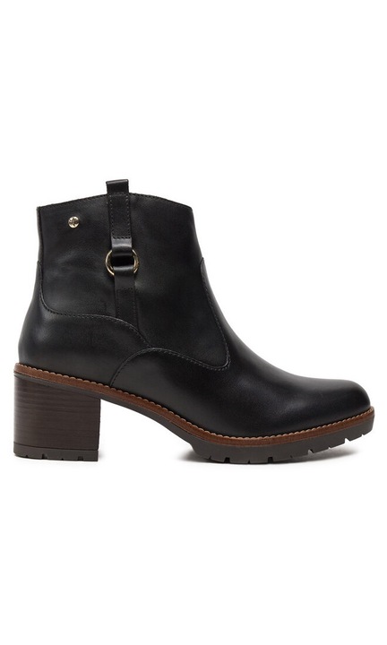 Botine dama, Pikolinos, 304359, Piele naturala, Negru