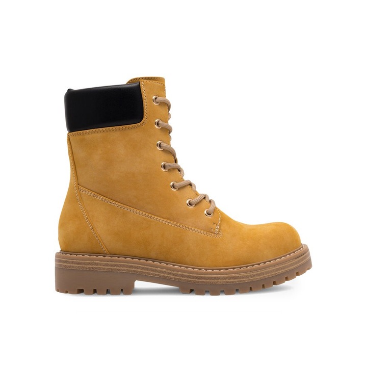 Botine dama, Jenny Fairy, 590559, Sintetic/Textil, Maro, 38 EU
