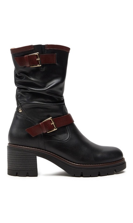 Botine dama, Pikolinos, 304358, Piele naturala, Negru