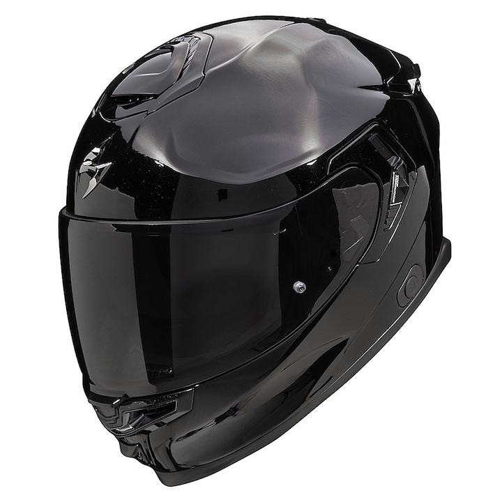 Интегрална мотоциклетна каска Scorpion EXO-GT SP Air Black Metal, включва опушен визьор, XL размер