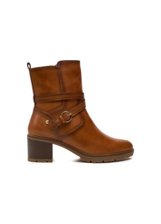 Botine dama, Pikolinos, 304359, Piele naturala, Maro, 36 EU