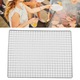 Grilaj pentru gratar, inox, rezistent la rugina, multifunctional, argintiu, 35x26.7x0.4cm